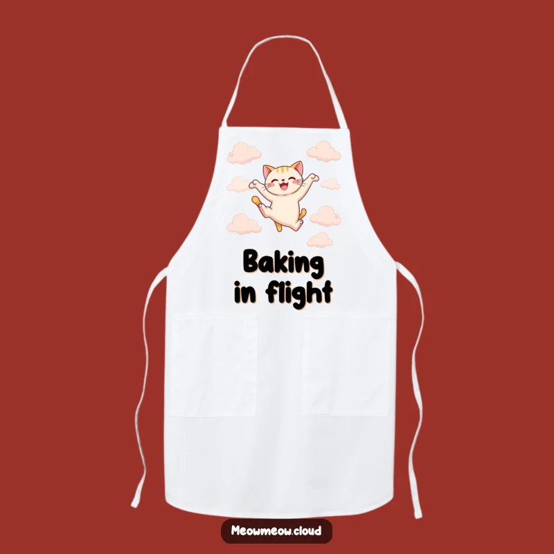 Funny Cat Leap Apron: Cook with Energy and Grace!