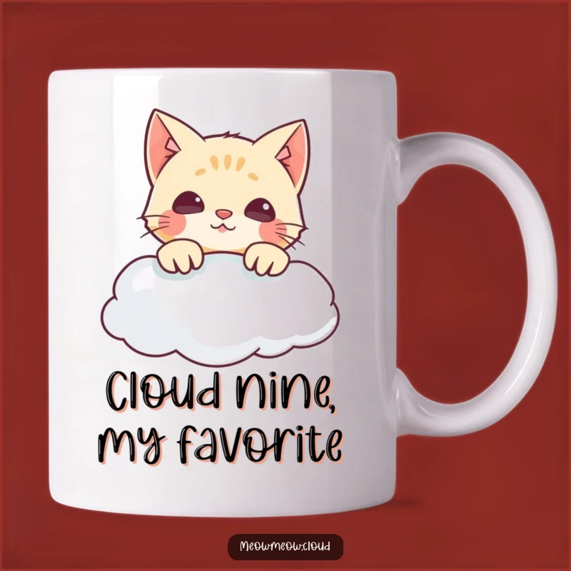 Funny Cat Cloud Peeker Mug - The Purrfectly Hilarious Gift for Cat Lovers!