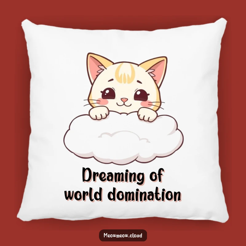 Soft Funny Cheeky Cat Cloud Grin Pillow: Comfy Smiles