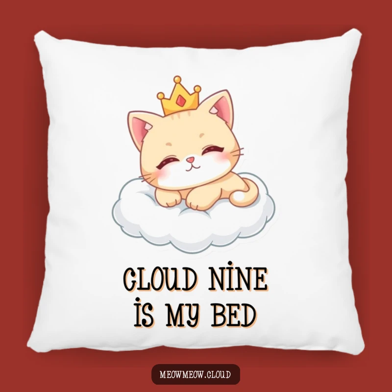Funny Royal Cat Pillow: Cloud Comfort, Delightful Funny Gift!