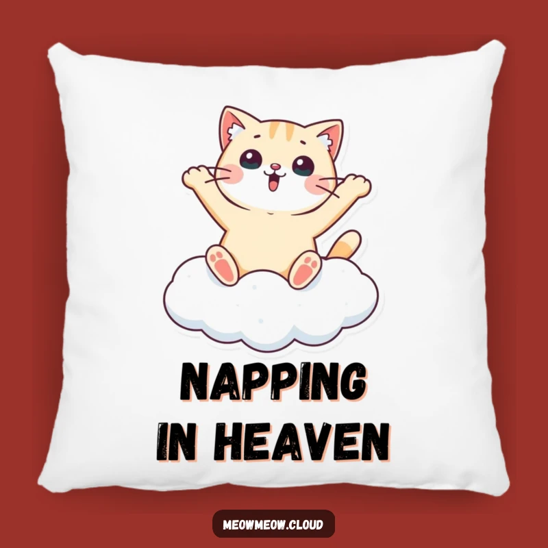 Funny Surprised Cat Cloud Pillow - Cozy Whimsical Pet Decor