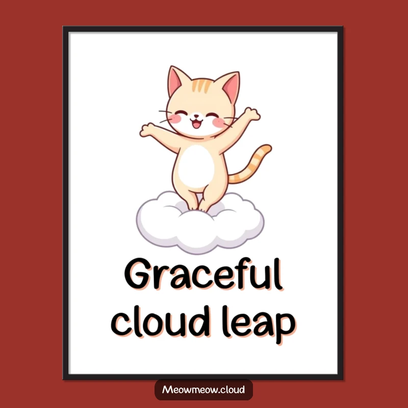 Funny Cat Ballet Digital Art: Happy Pirouette Vibes Instantly