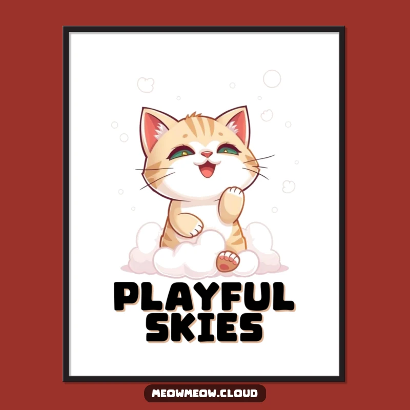 Funny Mischievous Cat Poster: Bring Whimsy and Fun to Your Walls