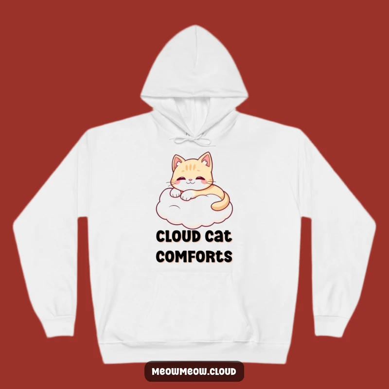 Funny Cat Nap Hoodie: Happy Cat On Cloud, Cozy Funny Gift For Loungers!