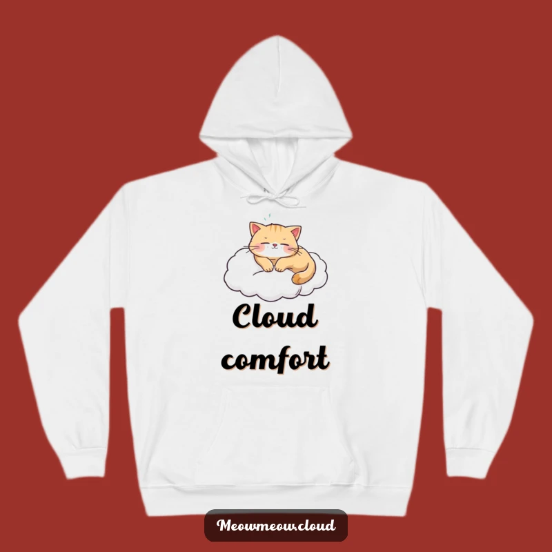 Funny Cat Cloud Hoodie: Cozy Up with This Dreamy Sleepy Feline Sweatshirt