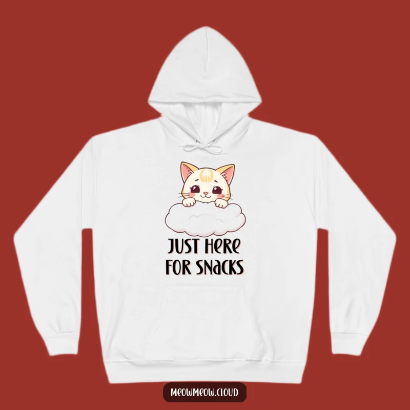 Cozy Funny Cheeky Cat Cloud Grin Hoodie: Warmth and Whimsy