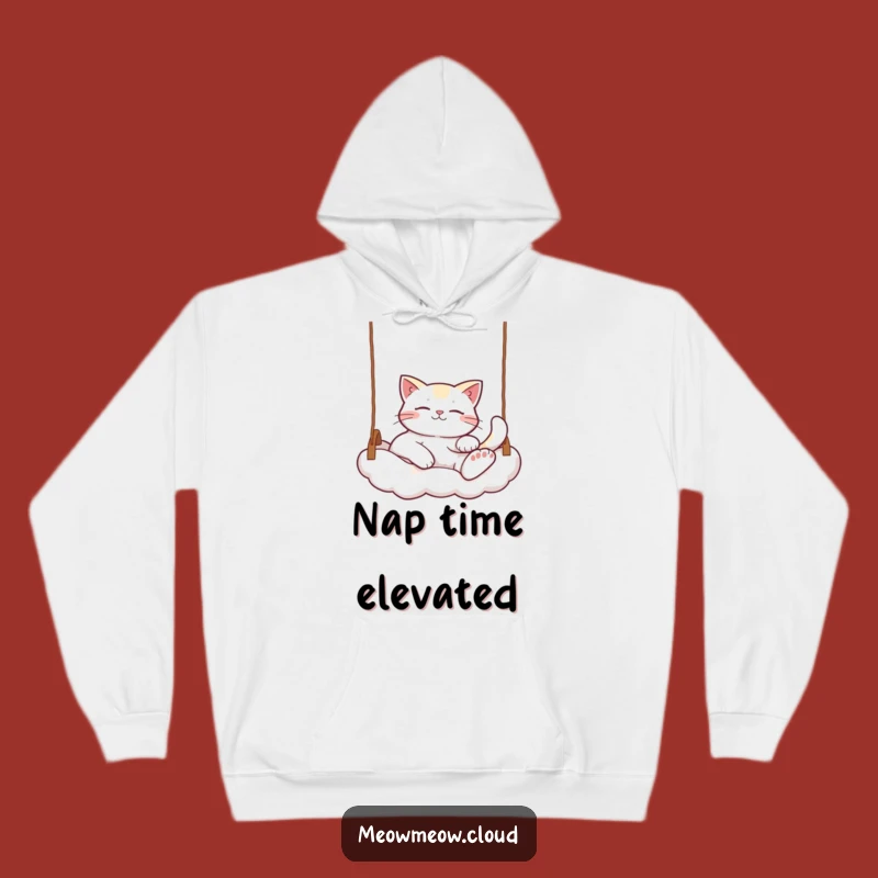 Funny Relaxed Cat Hoodie: Cozy Up With This Cloud Lounger Feline, Perfect Funny Gift!
