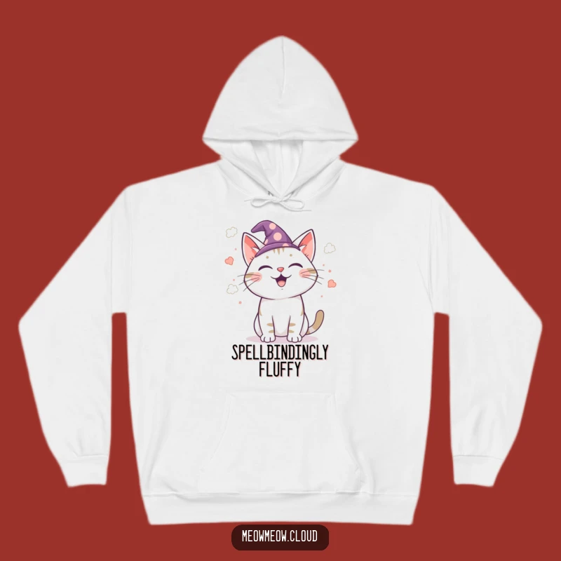 Cozy Funny Wizard Cat Hoodie: Spellbinding Warmth and Magical Merriment
