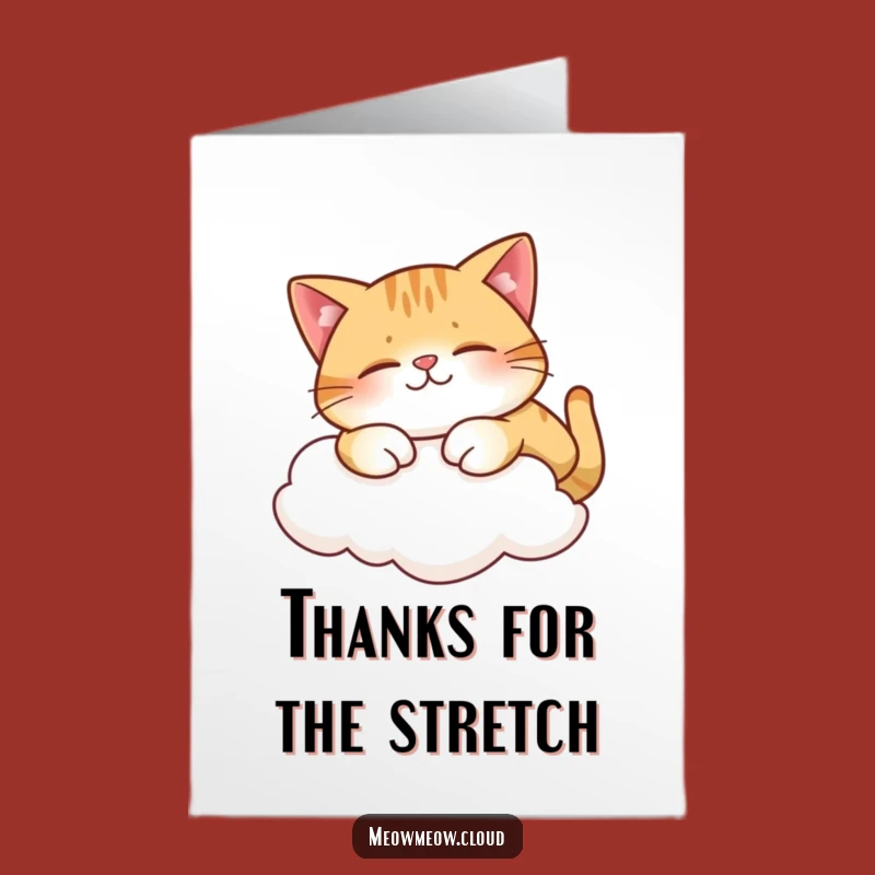 Free Printable Thank You: Content Cat; Cloud Nine Downloadable Card