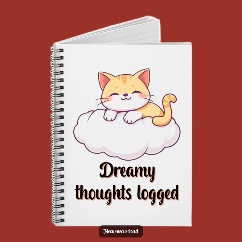 Funny Cat Cloud Notebook: Happy Lounger For Notes, Perfect Funny Gift