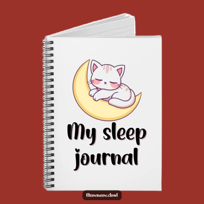 Funny Cat Moon Nap Notebook: Capture Your Dreams Peacefully