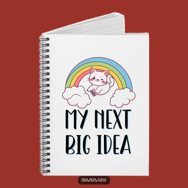 Funny Cat Rainbow Slide Notebook: Jot Down Ideas with Feline Wit