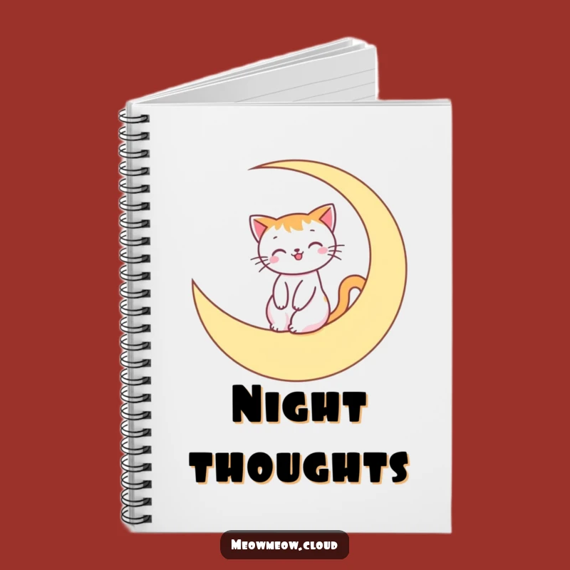 Funny Moon Cat Notebook: Smiling Rider, Perfect Gift for Cosmic Notes