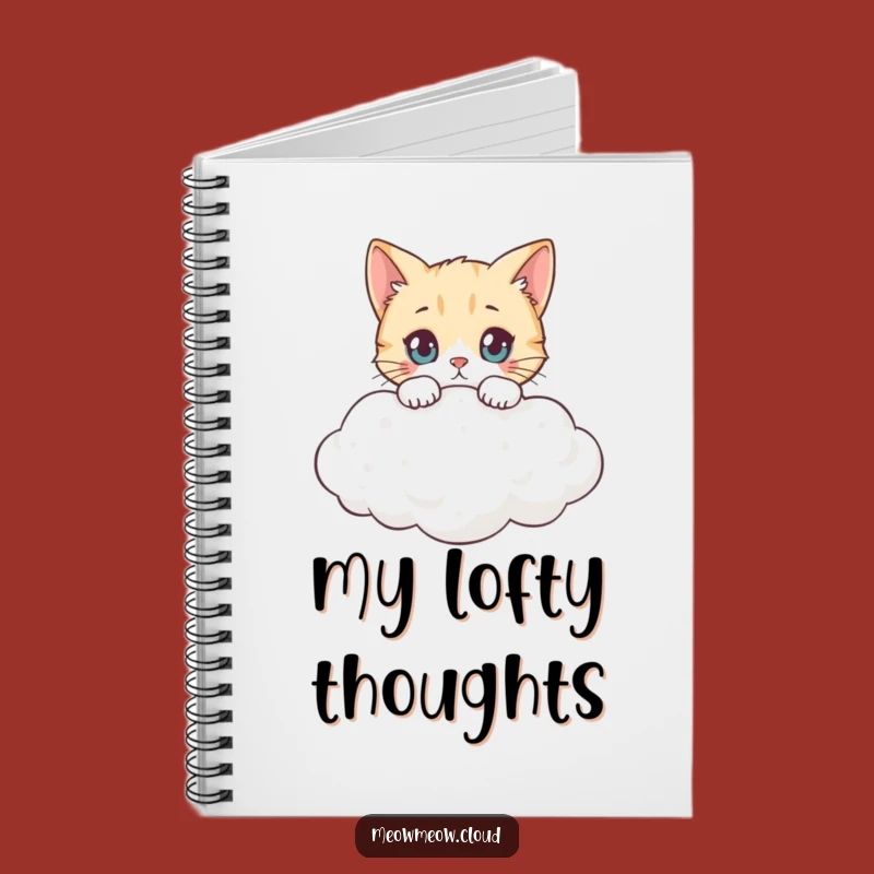 Funny Cat Cloud Notebook: Jot Down Your Heavenly Thoughts!