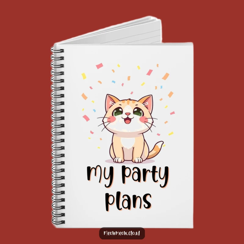 Funny Cat Confetti Notebook: Jot Down Celebratory Ideas