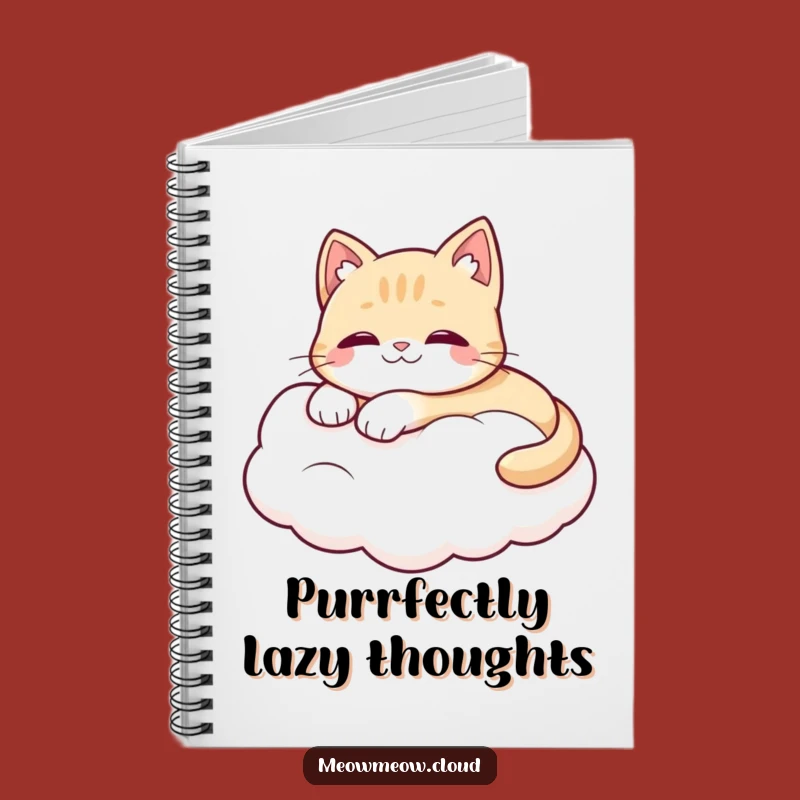 Funny Cat Dream Notebook: Happy Cat On Cloud For Ideas, Perfect Funny Gift!