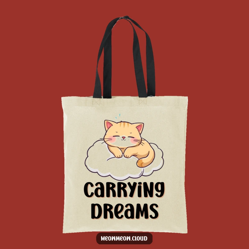 Funny Cat Cloud Tote Bag: Carry Your Comfort Wherever You Go